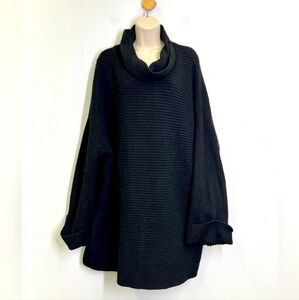 Anthropologie - Pilcro Ribbed Soft Cuff Sleeve Oversized Cowlneck Sweater XXL